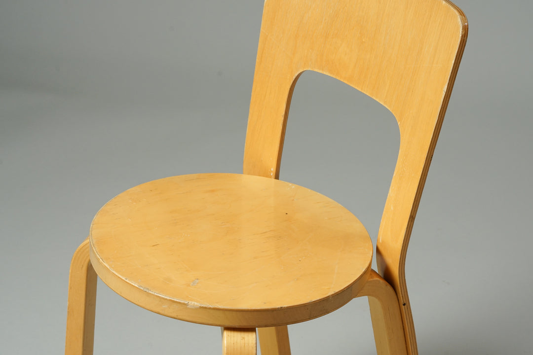 Tuoli malli 66 (2 kpl), Alvar Aalto, Artek, 1900-luvun loppupuoli