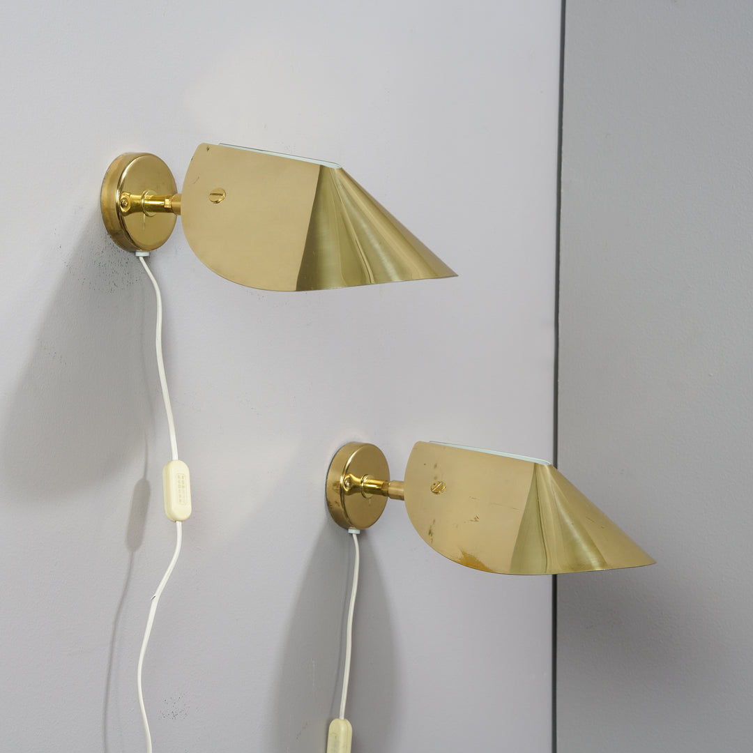 A pair of wall lights, late 20th century