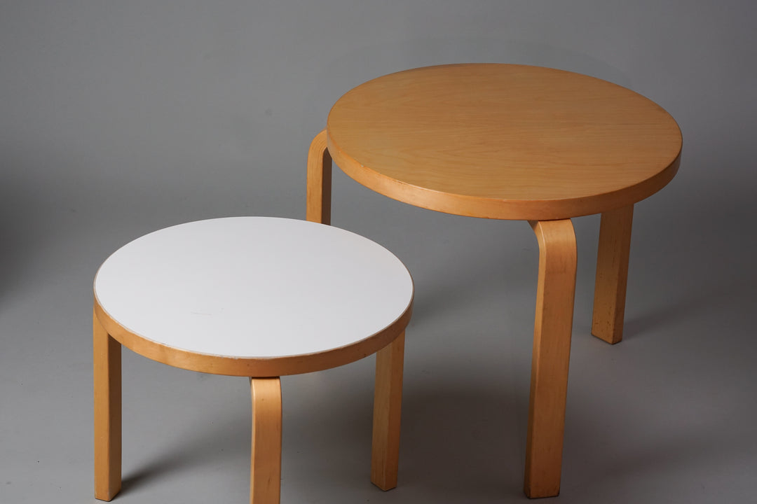 Tables model 90C & 90D, Alvar Aalto, Artek, Late 20th century