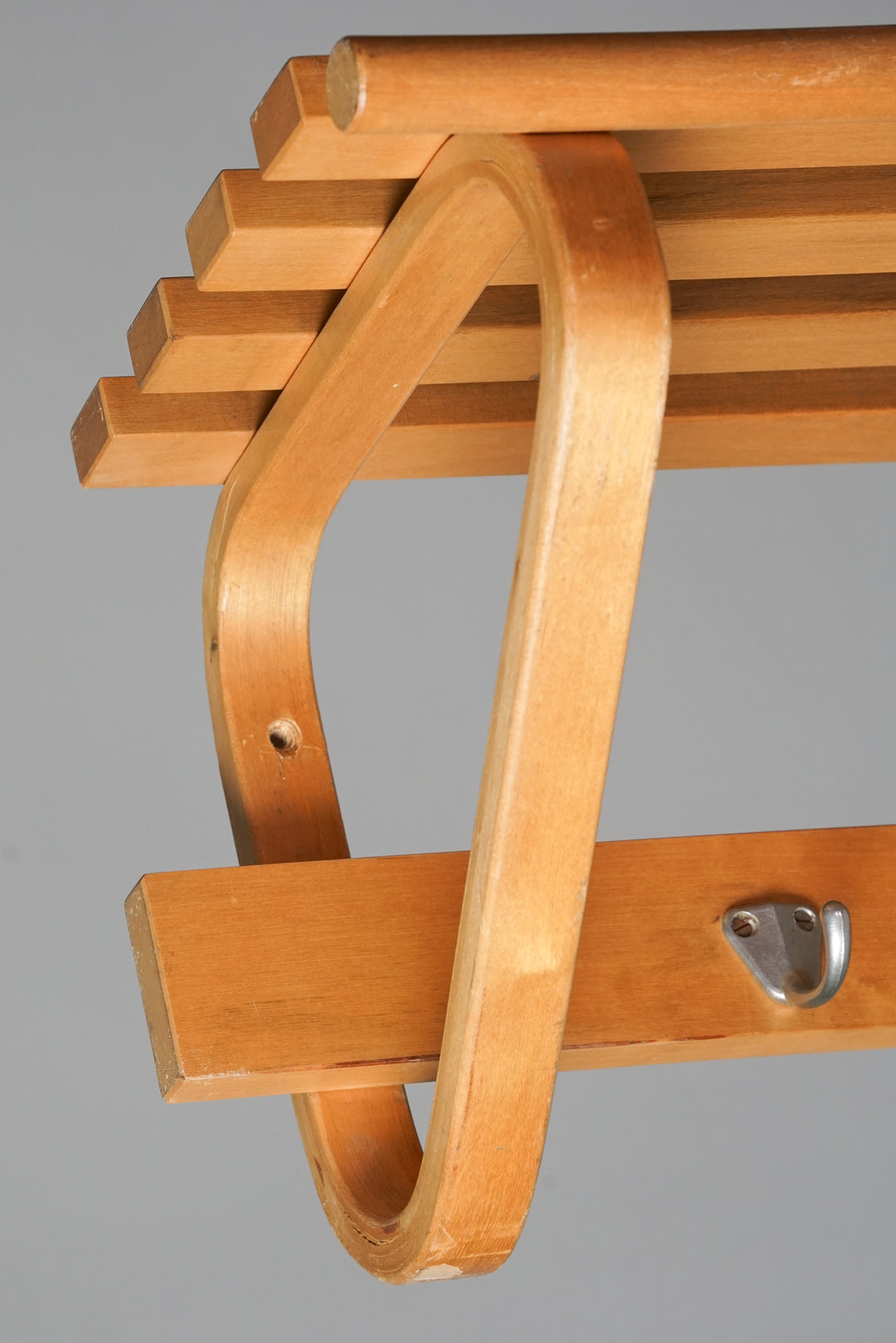 Coat rack, Alvar Aalto, Oy Huonekalu- ja Rakennustyötehdas Ab, 1950s