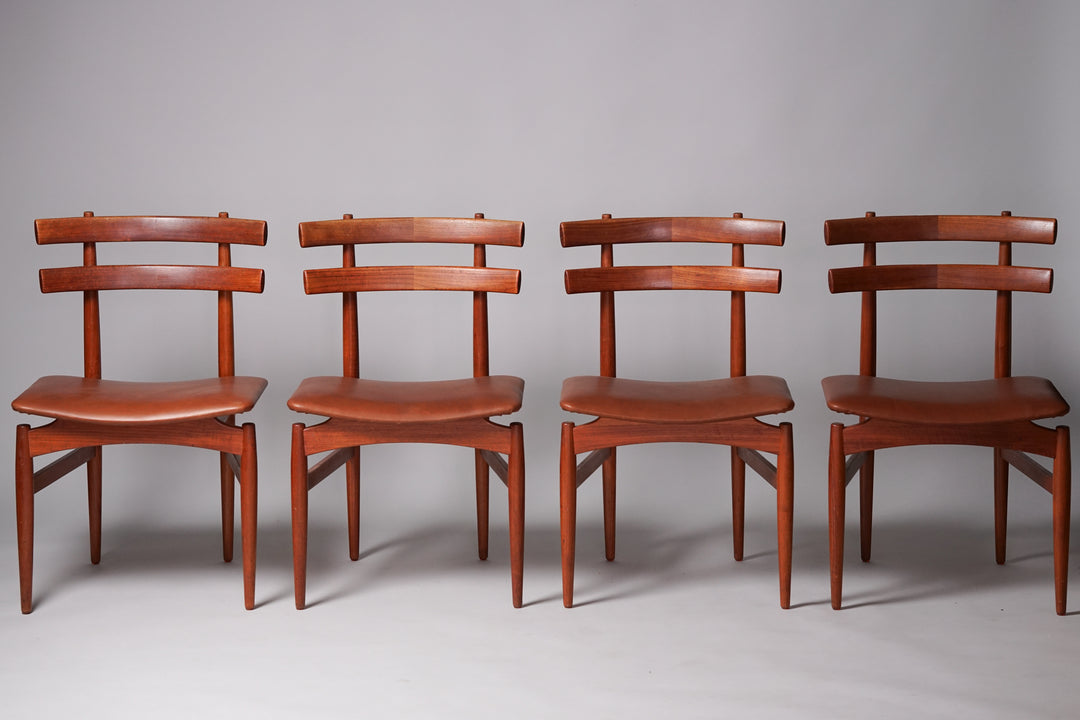 Dining chairs (4 pieces), Poul Hundevad, 1960s