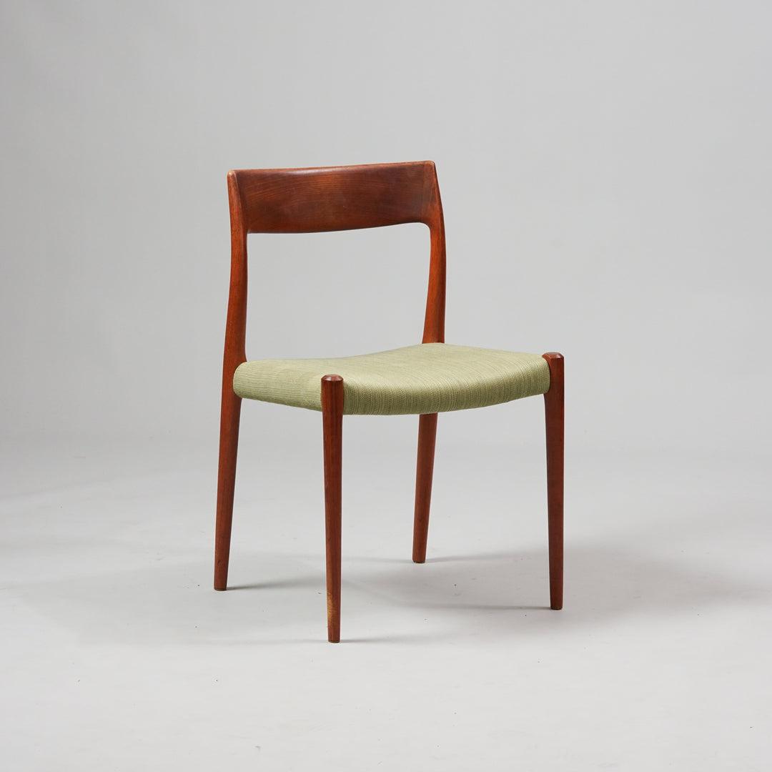 Dining table chairs model 77 (set of 6) Niels Møller, 1960s