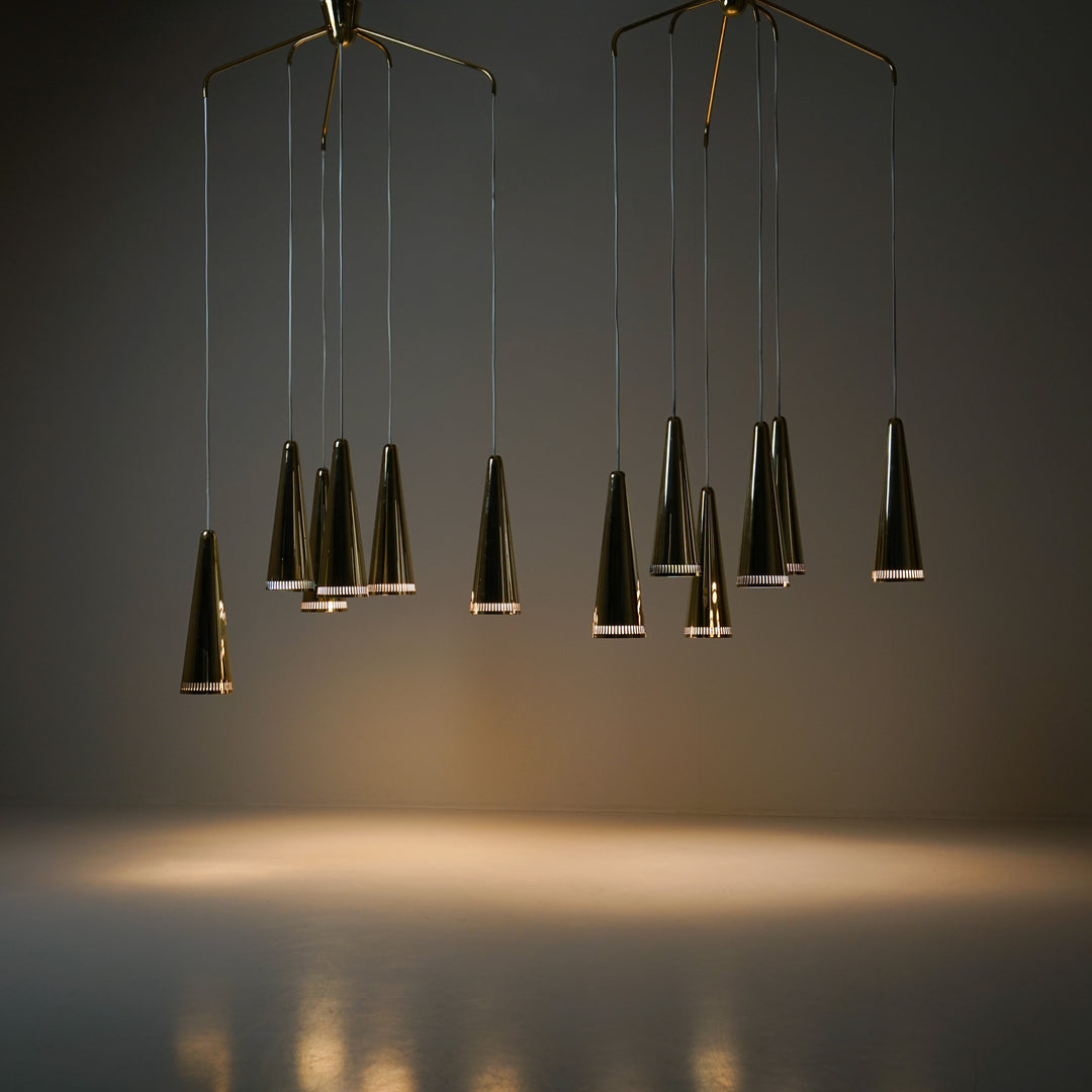 Pair of model K2-48/6 pendants, Mauri Almari, Idman, 1950s