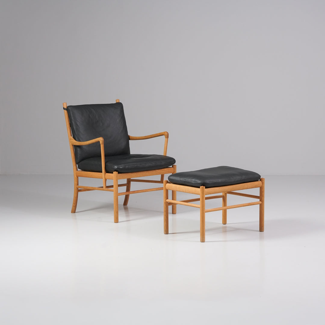 Malli "Colonial" / OW149 nojatuoli ja OW149F rahi, Ole Wanscher, Carl Hansen & Søn, 2000-luku