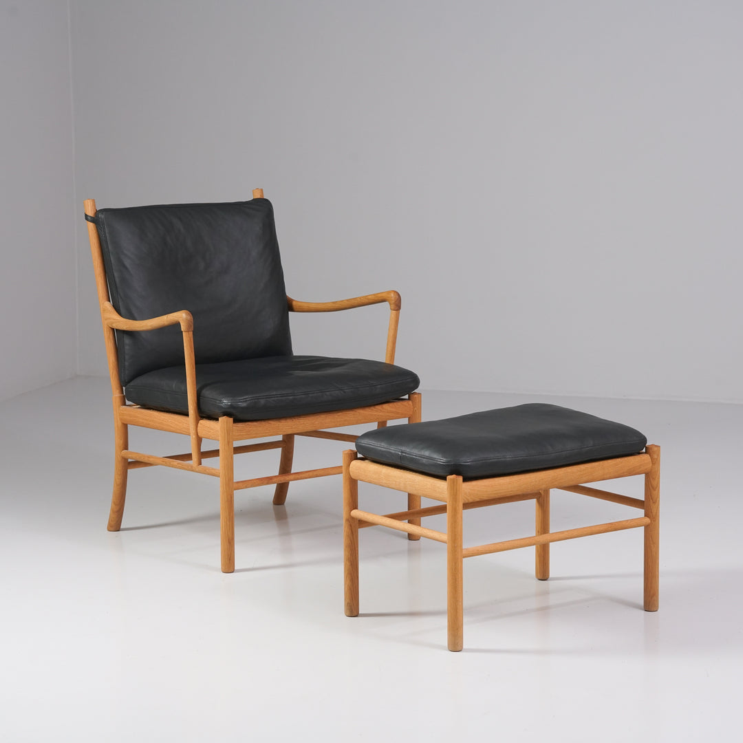 Malli "Colonial" / OW149 nojatuoli ja OW149F rahi, Ole Wanscher, Carl Hansen & Søn, 2000-luku