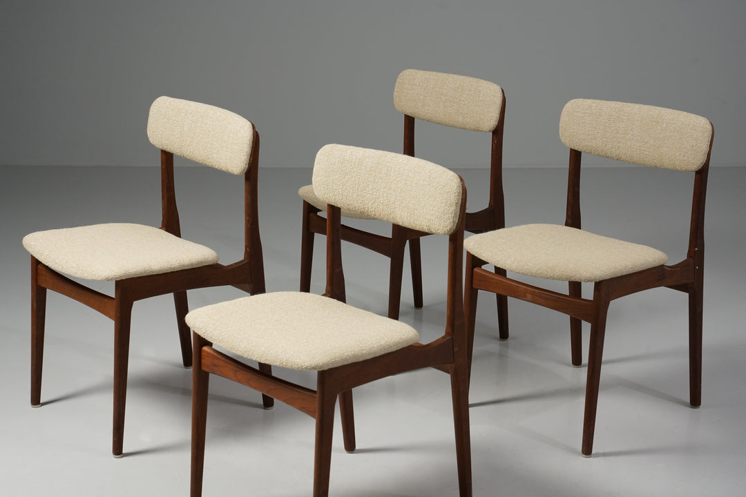 Ruokapöydän tuolit (4 kpl), Thorsø Møbelfabrik, 60-luku