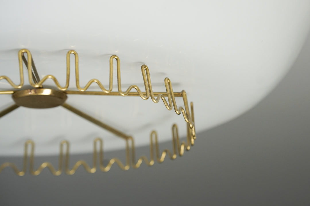 Pair of model 1116 flush mounts, Lisa Johansson-Pape, Orno, 1950s