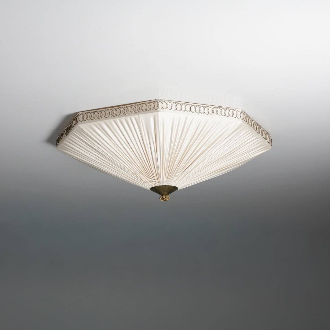 Large octagonal flush mount, Valinte, 1950s