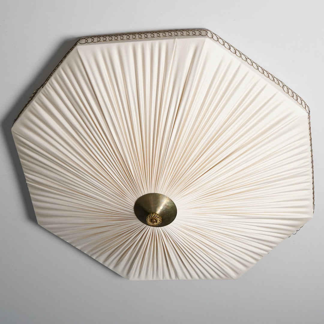Large octagonal flush mount, Valinte, 1950s