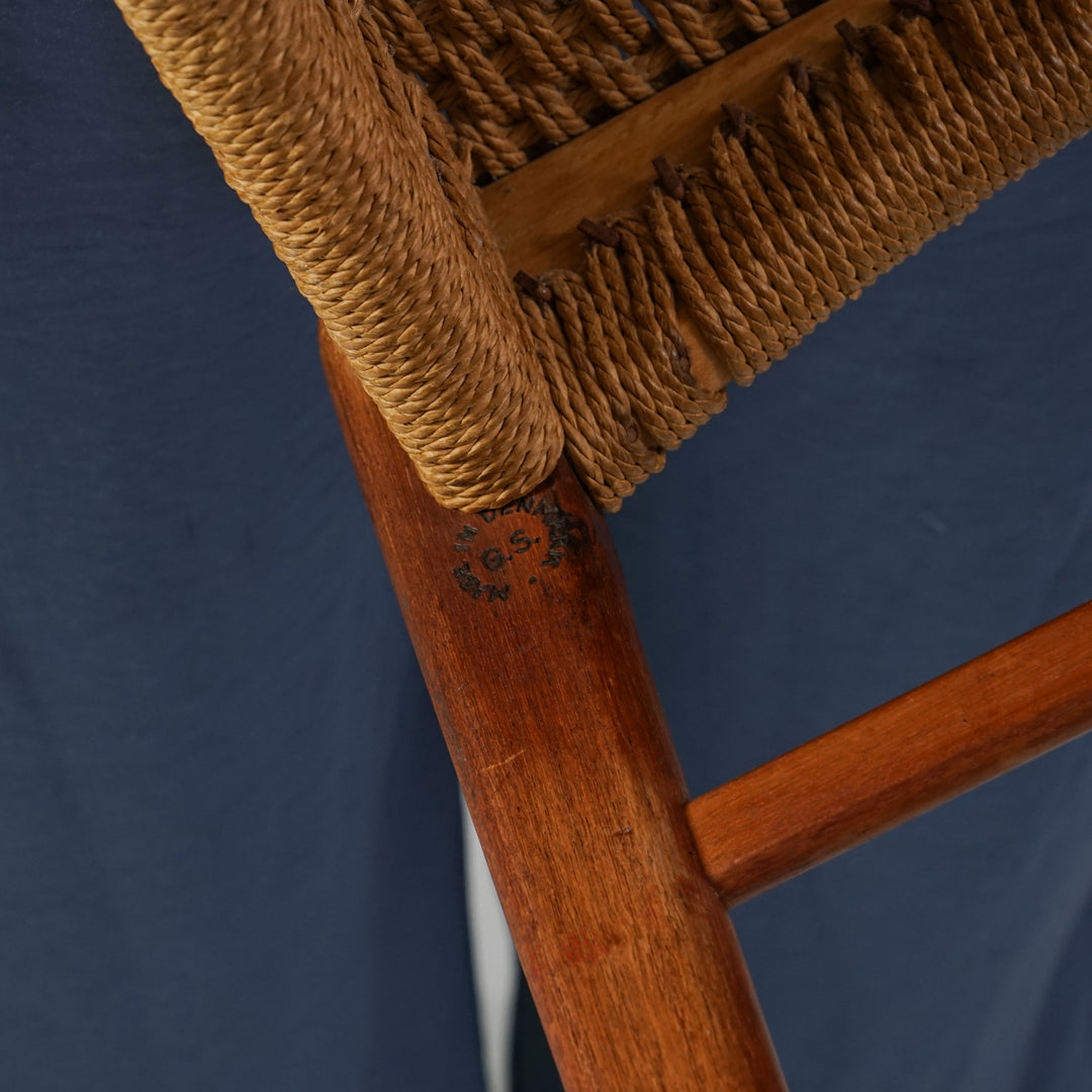 Model GS60 stool, Peder Kristensen, Glyngøre Stolefabrik, Denmark, 1960s