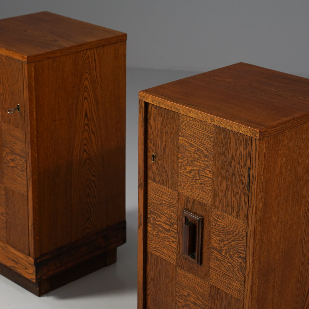 Pair of Art Deco nightstands, Finland, Early 20th Century 
