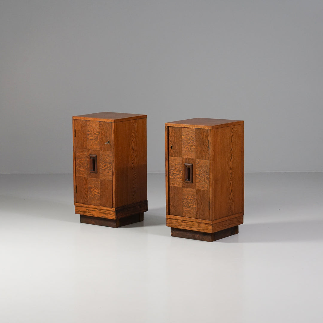 Pair of Art Deco nightstands, Finland, Early 20th Century 