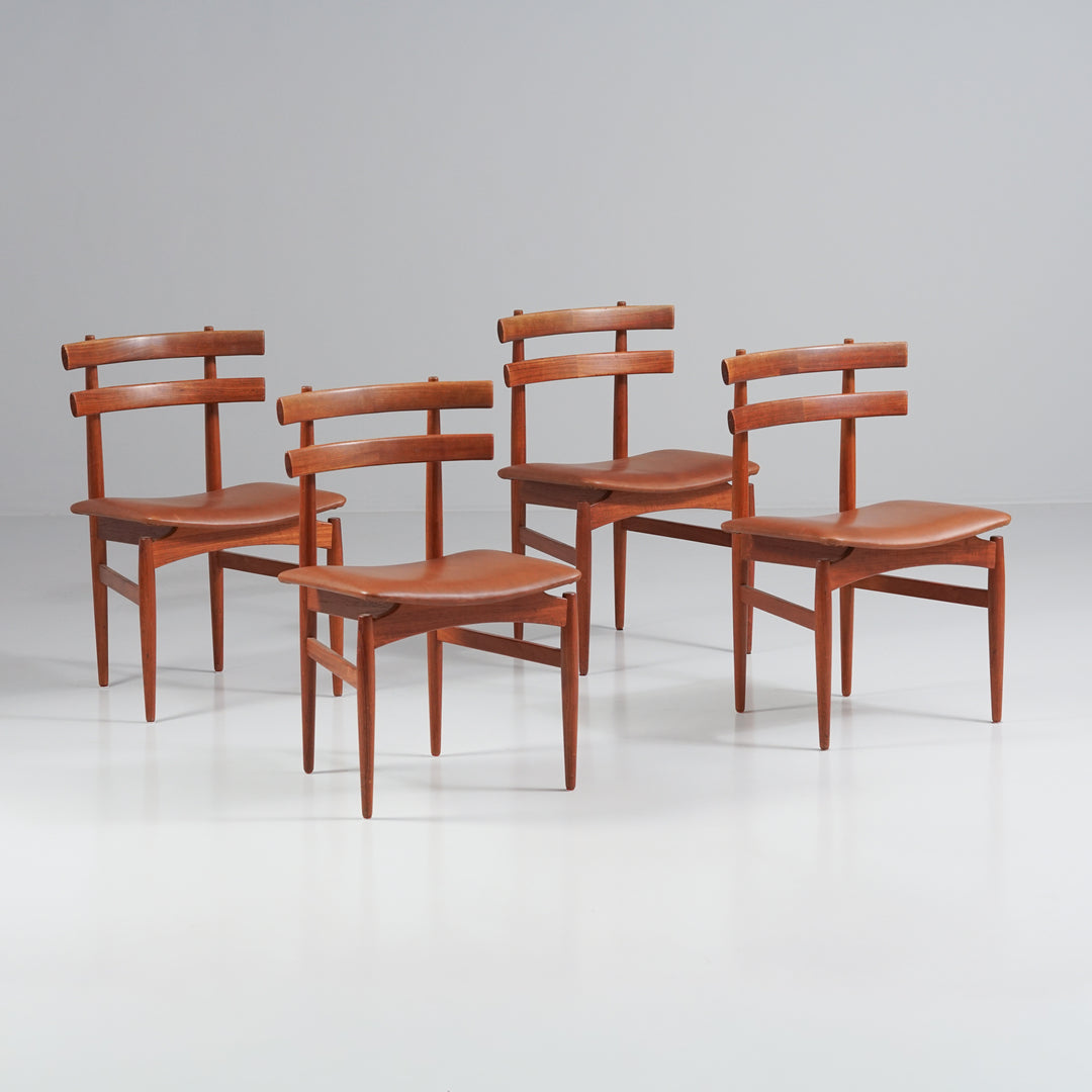 Ruokapöydän tuolit (4 kpl), Poul Hundevad, 60-luku