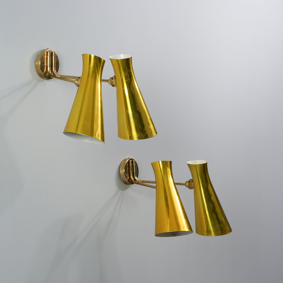 Pair of wall lights, Itsu, 1950s