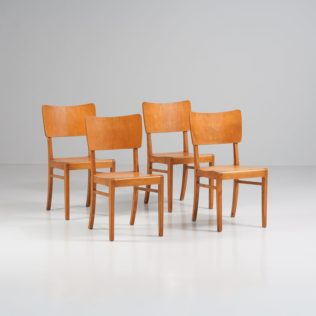 Tuolit (4 kpl), attr. Huonekalutehdas Korhonen, Suomi, 40-luku