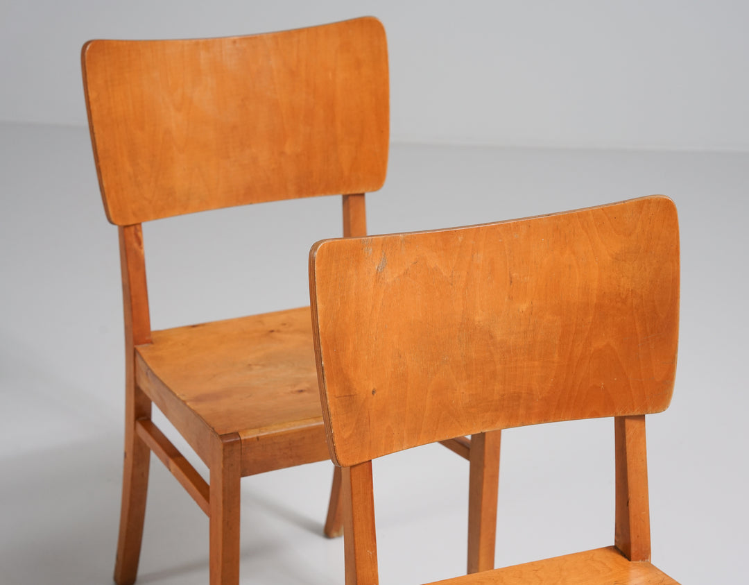 Tuolit (4 kpl), attr. Huonekalutehdas Korhonen, Suomi, 40-luku