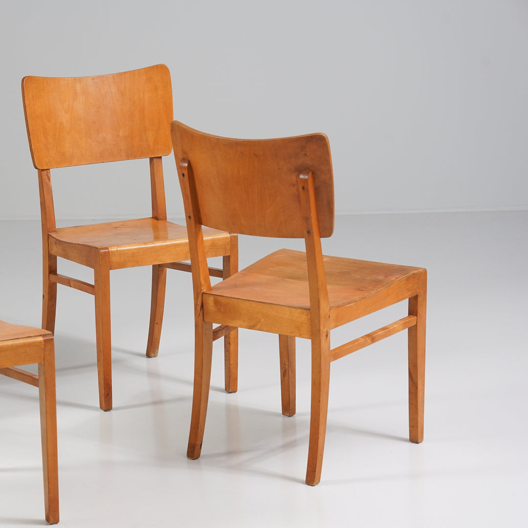 Tuolit (4 kpl), attr. Huonekalutehdas Korhonen, Suomi, 40-luku