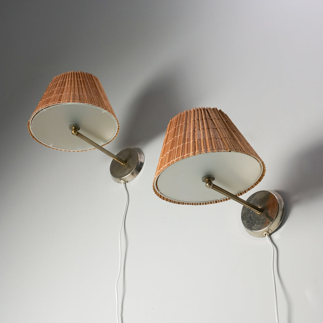 Pair of wall lights, Paavo Tynell, Taito Oy AB, 1930/1940s