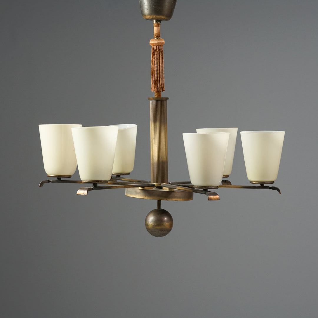 Model 1447 Chandelier, Paavo Tynell, Taito Oy, 1940s