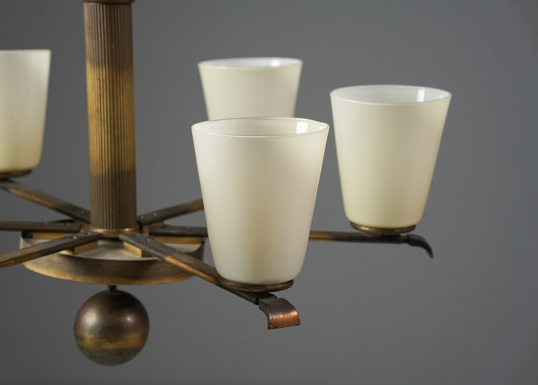 Model 1447 Chandelier, Paavo Tynell, Taito Oy, 1940s