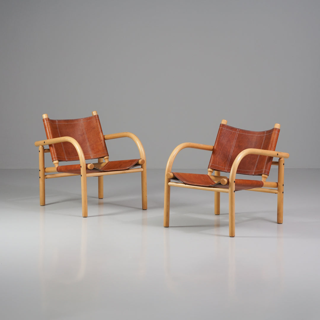 Pair of model Safari armchairs, Ben af Schultén, Artek, 1970s