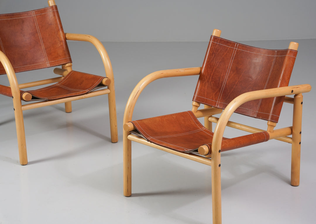 Pair of model Safari armchairs, Ben af Schultén, Artek, 1970s