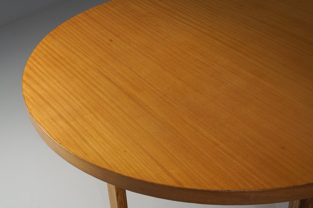 Round dining table, Alvar Aalto, Oy Huonekalu- ja Rakennustyötehdas Ab, 1960s