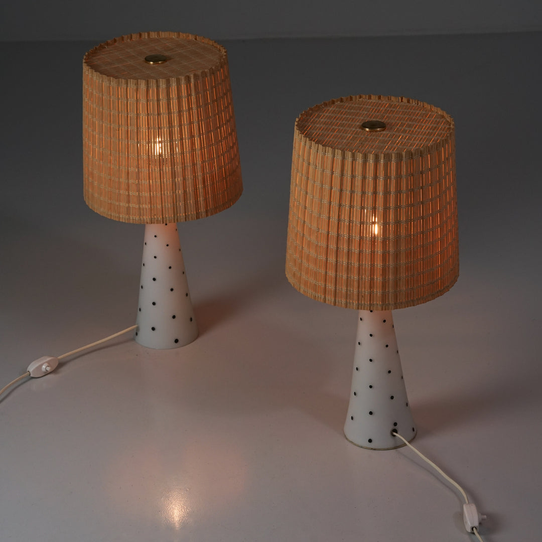 Harvinainen pöytävalaisin pari, Lisa Johansson-Pape, Orno, 50-luku