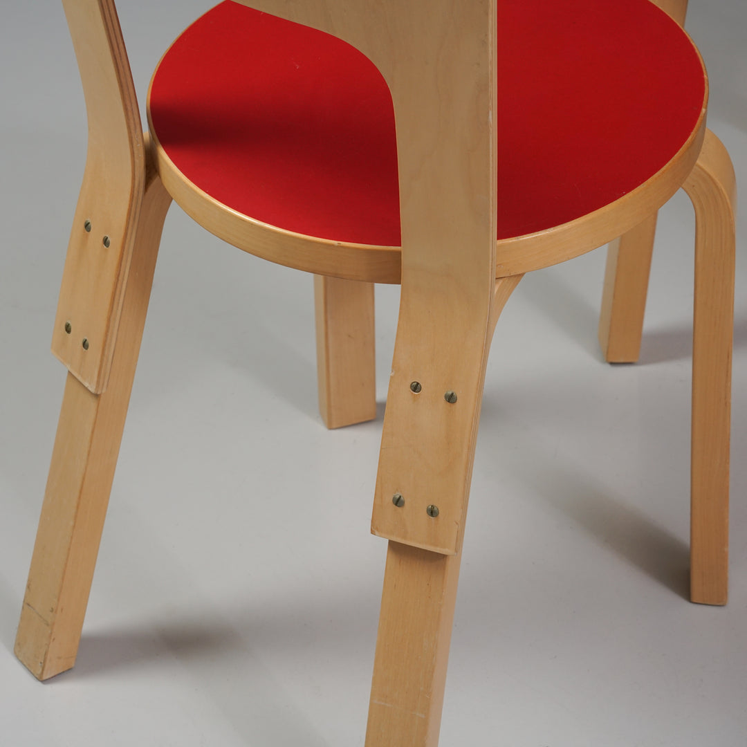 Model 66 chairs (6 pieces), Alvar Aalto, Artek, 1960s