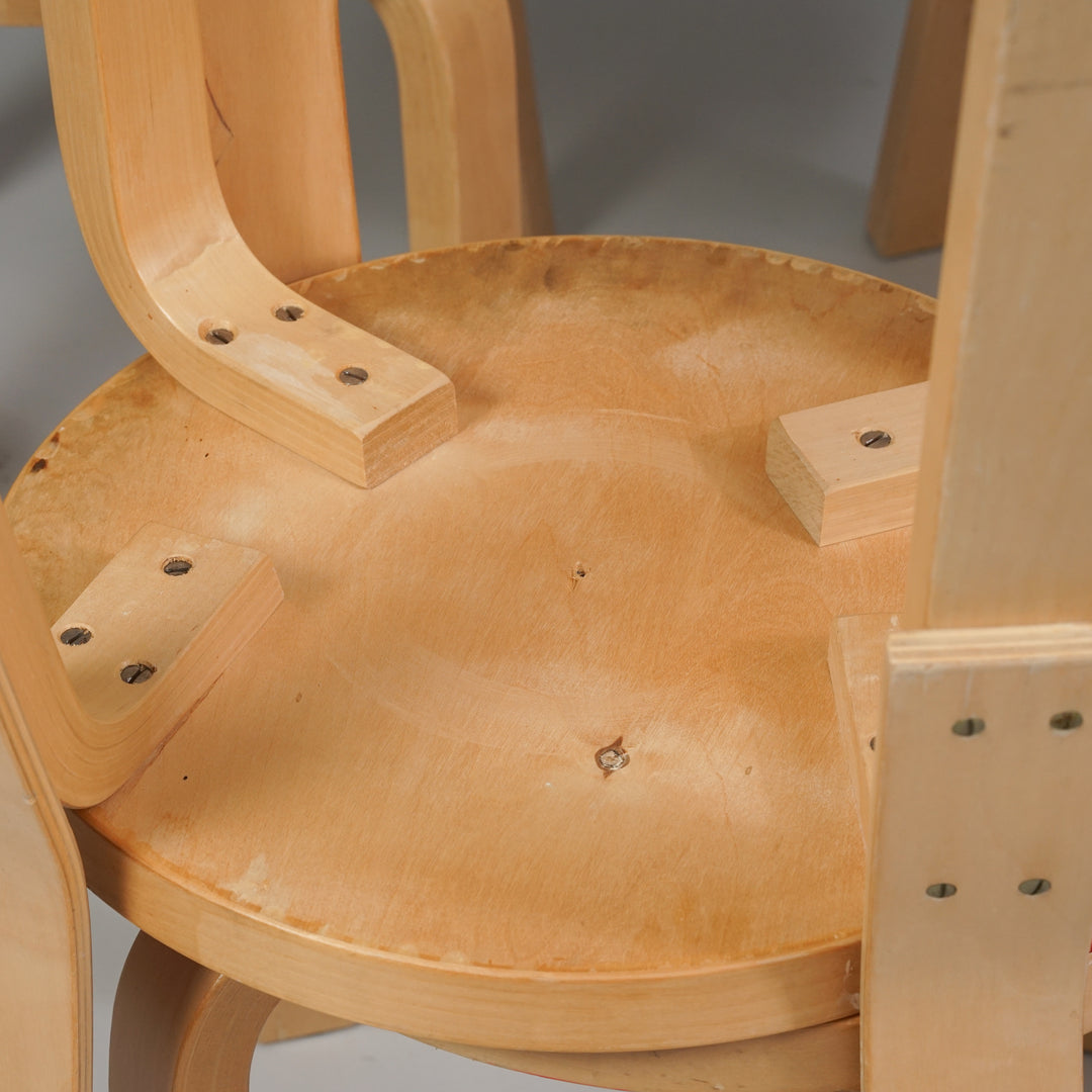 Model 66 chairs (6 pieces), Alvar Aalto, Artek, 1960s