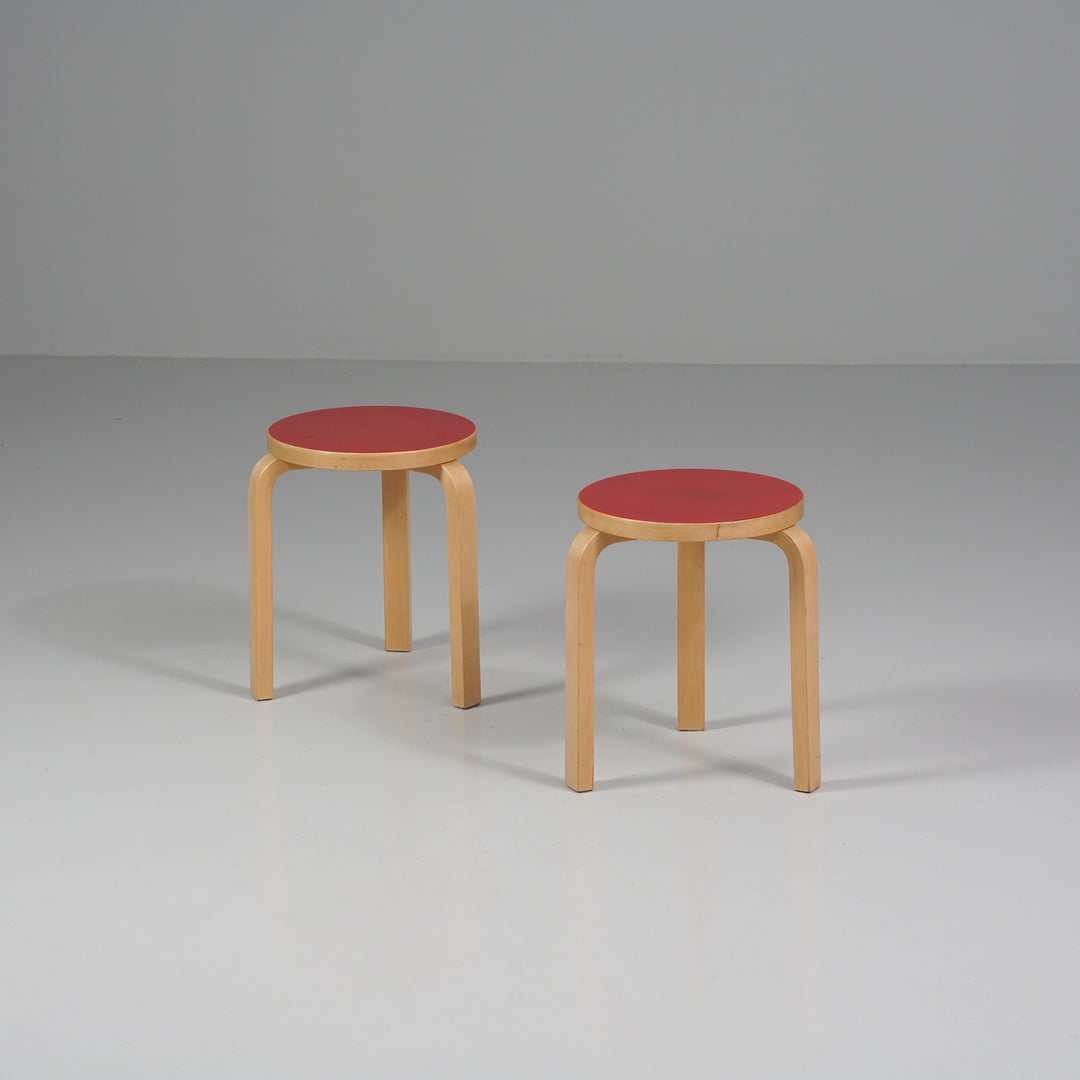 Model 60 stool (2 pieces), Alvar Aalto, Artek, 1960s