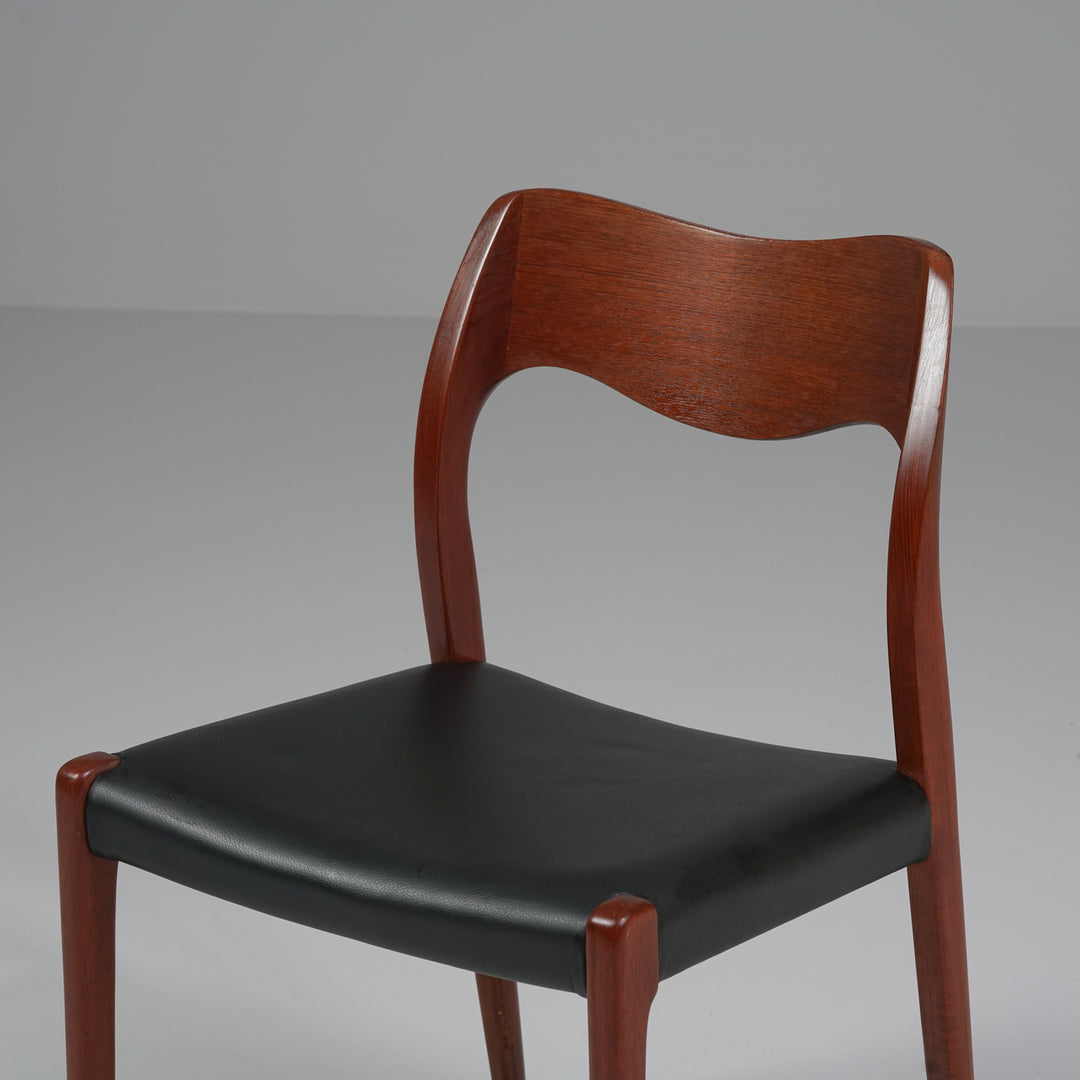 Model 71 chair, Niels Otto Møller, J.L Møllers Møbelfabrik, 1960s