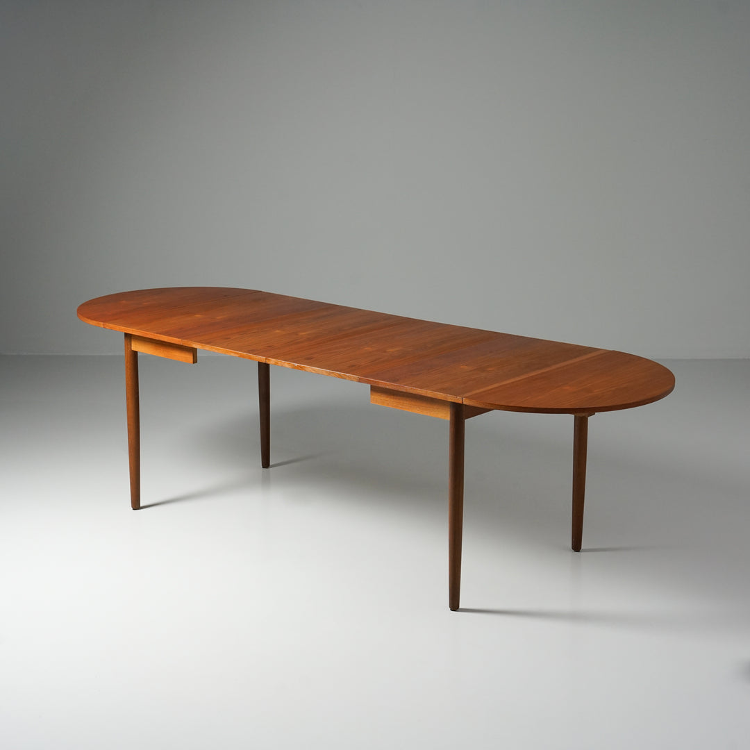 Six-piece extendable dining table, Farstrup Møbler, Denmark, 1960s