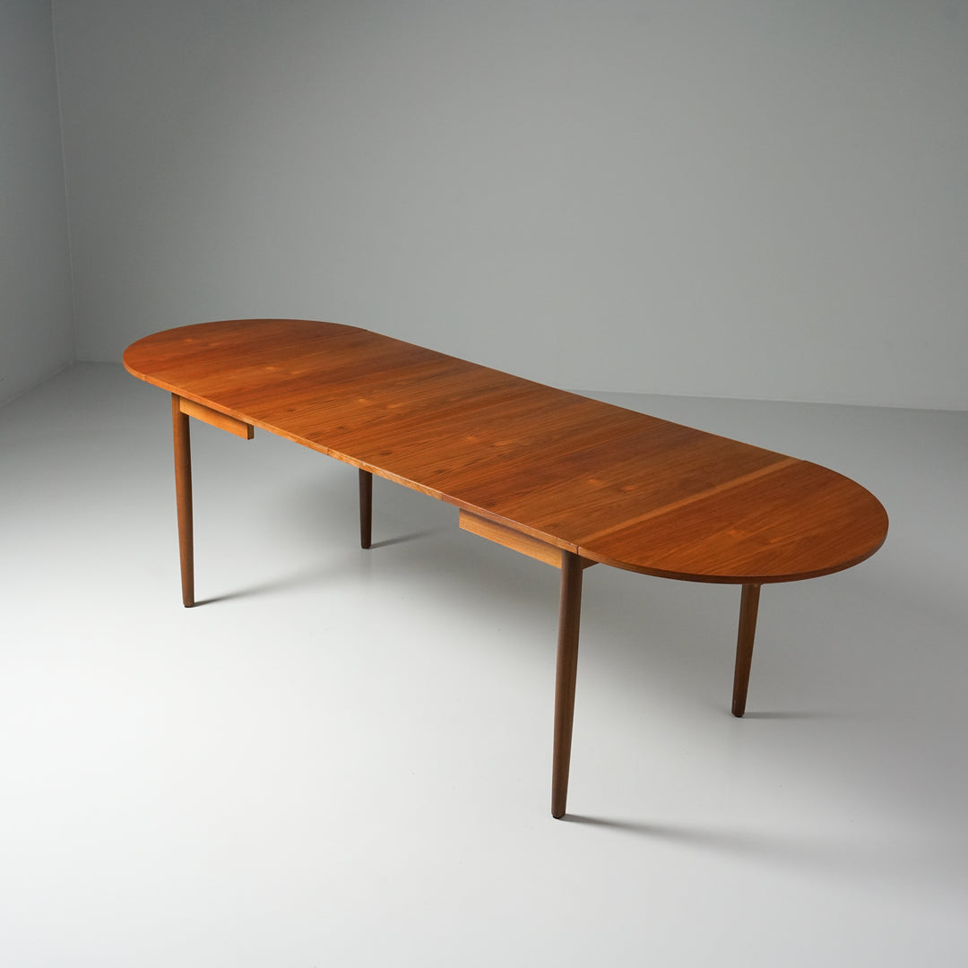 Six-piece extendable dining table, Farstrup Møbler, Denmark, 1960s