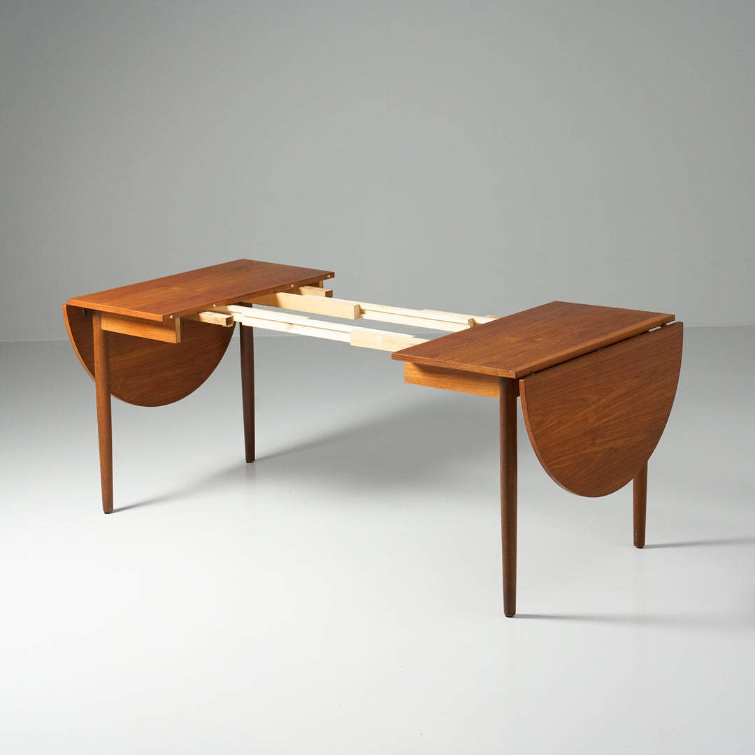 Six-piece extendable dining table, Farstrup Møbler, Denmark, 1960s