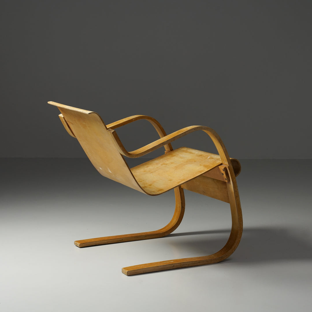 Keräilykappale/Erittäin harvinainen malli 13 nojatuoli, Alvar Aalto, Oy Huonekalu- ja Rakennustyötehdas Ab, 30-luku