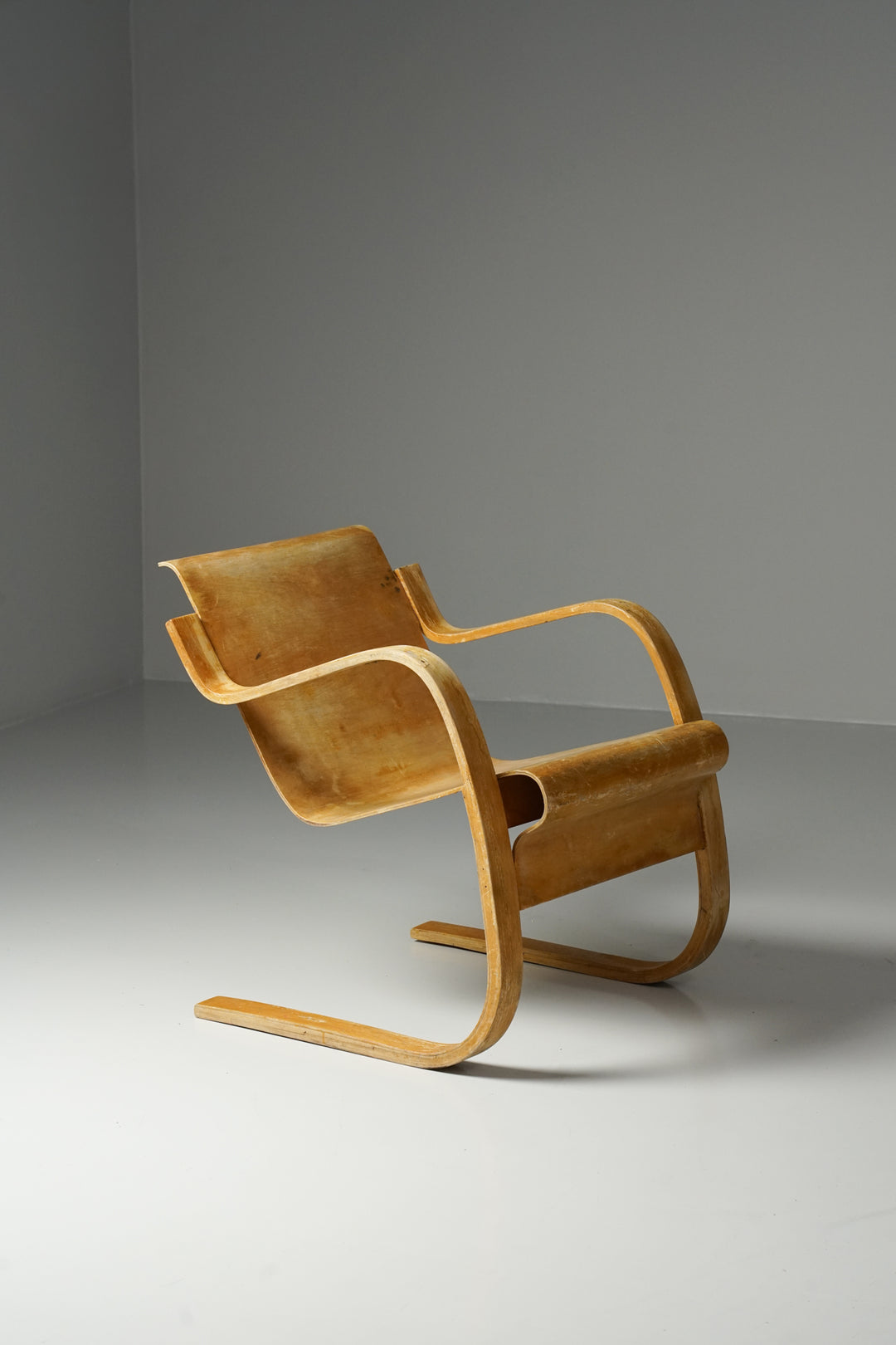 Keräilykappale/Erittäin harvinainen malli 13 nojatuoli, Alvar Aalto, Oy Huonekalu- ja Rakennustyötehdas Ab, 30-luku