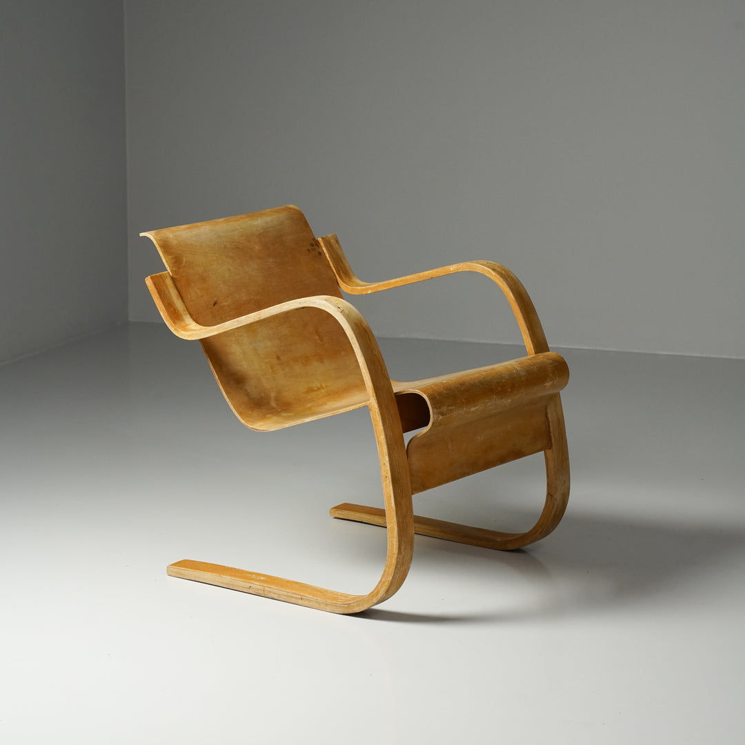 Keräilykappale/Erittäin harvinainen malli 13 nojatuoli, Alvar Aalto, Oy Huonekalu- ja Rakennustyötehdas Ab, 30-luku