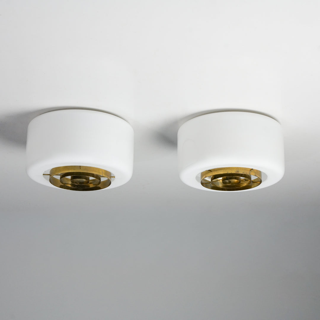 Pair of flush mounts, Itsu, 1960s