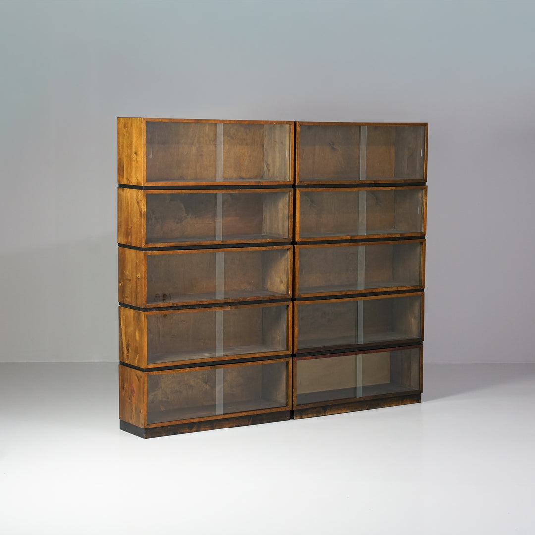 10-osainen pinottava hyllykokonaisuus, Aino Aalto, Oy Huonekalu- ja Rakennustyötehdas Ab, 30/40-luku