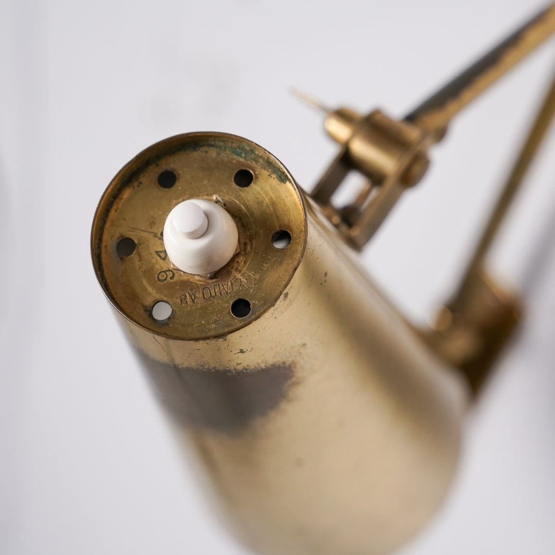 Pair of model 9459 wall lights, Paavo Tynell, Taito Oy, 1940/1950s