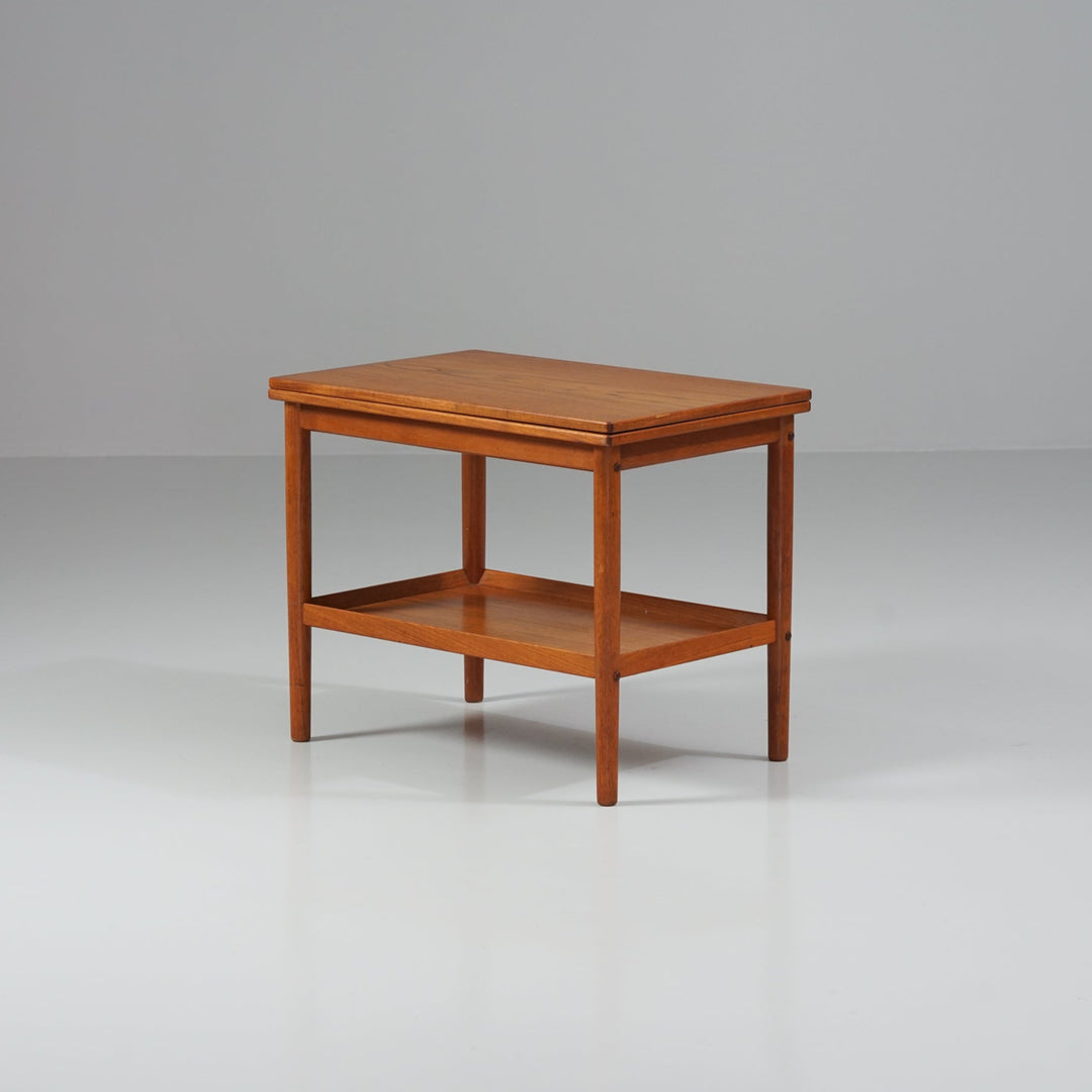 Extendable coffee table/ side table, Grete Jalk, Poul Jeppensen, Denmark, 1960s