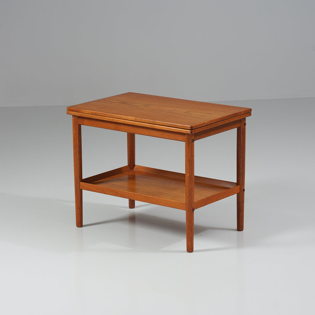 Extendable coffee table/ side table, Grete Jalk, Poul Jeppensen, Denmark, 1960s