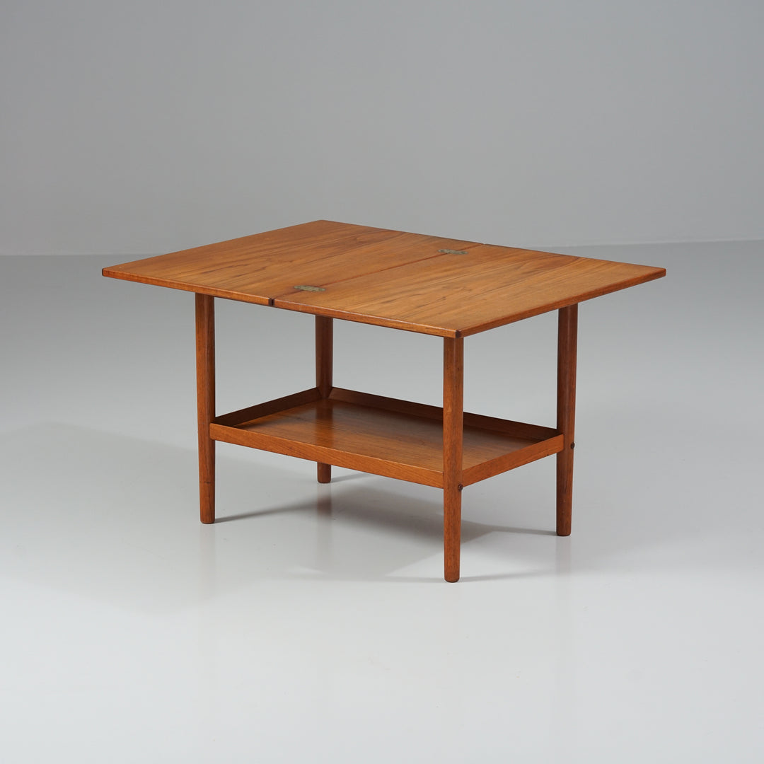 Extendable coffee table/ side table, Grete Jalk, Poul Jeppensen, Denmark, 1960s