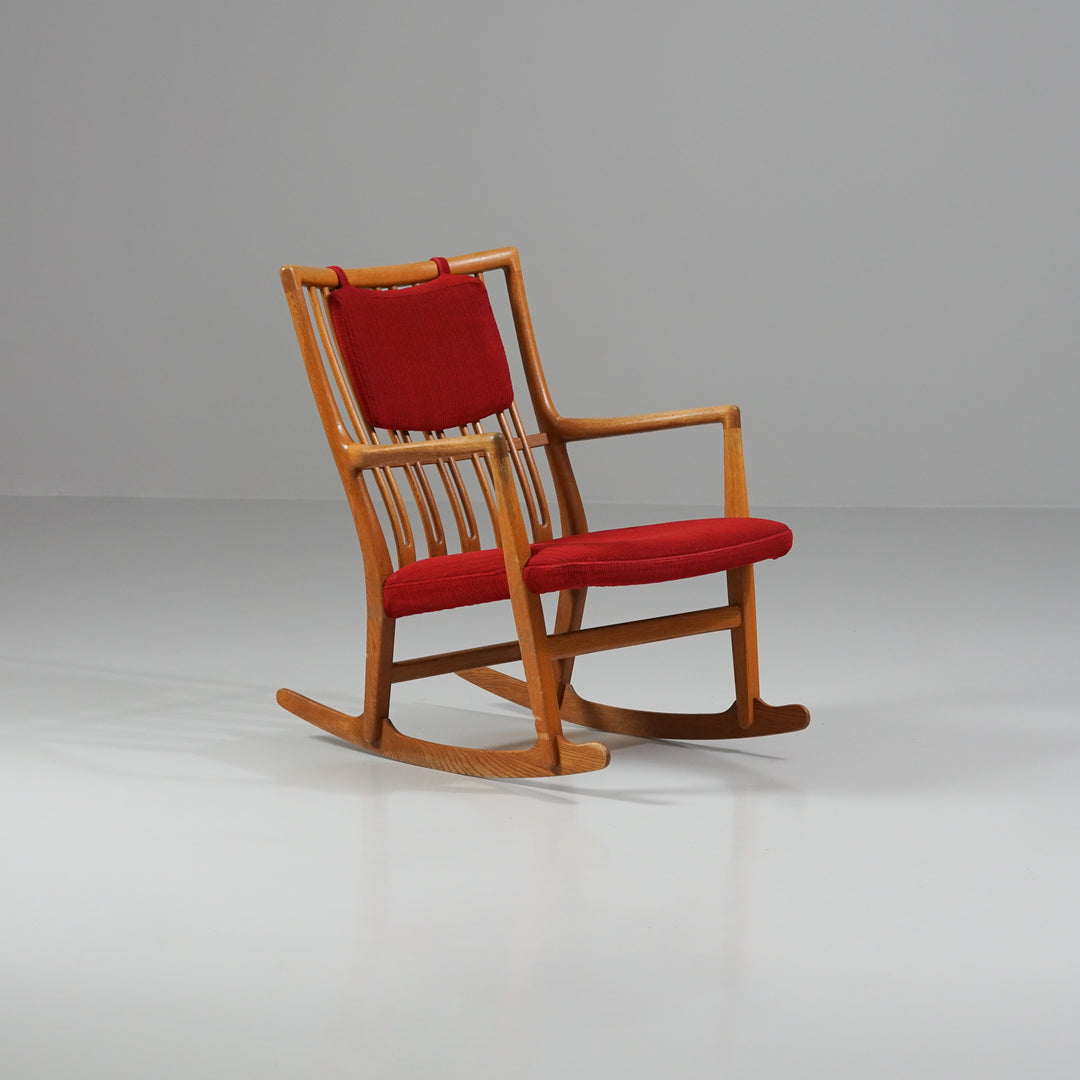 Rocking chair model ML-33, Hans J Wegner, Mikael Larsen, Denmark, 1950/1960s