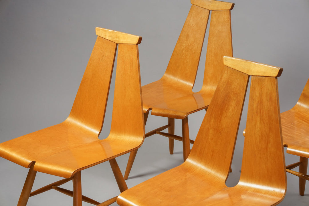 Dining room chairs (4 pcs) model 441, Risto Halme, Isku, 1960s