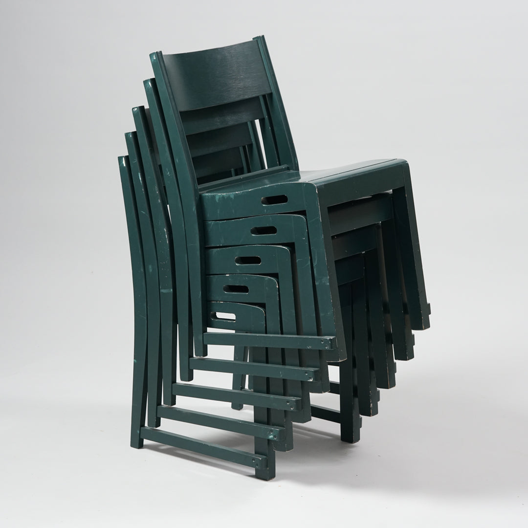 *Reserved* Stackable School Chairs, 104 pcs, 1950s