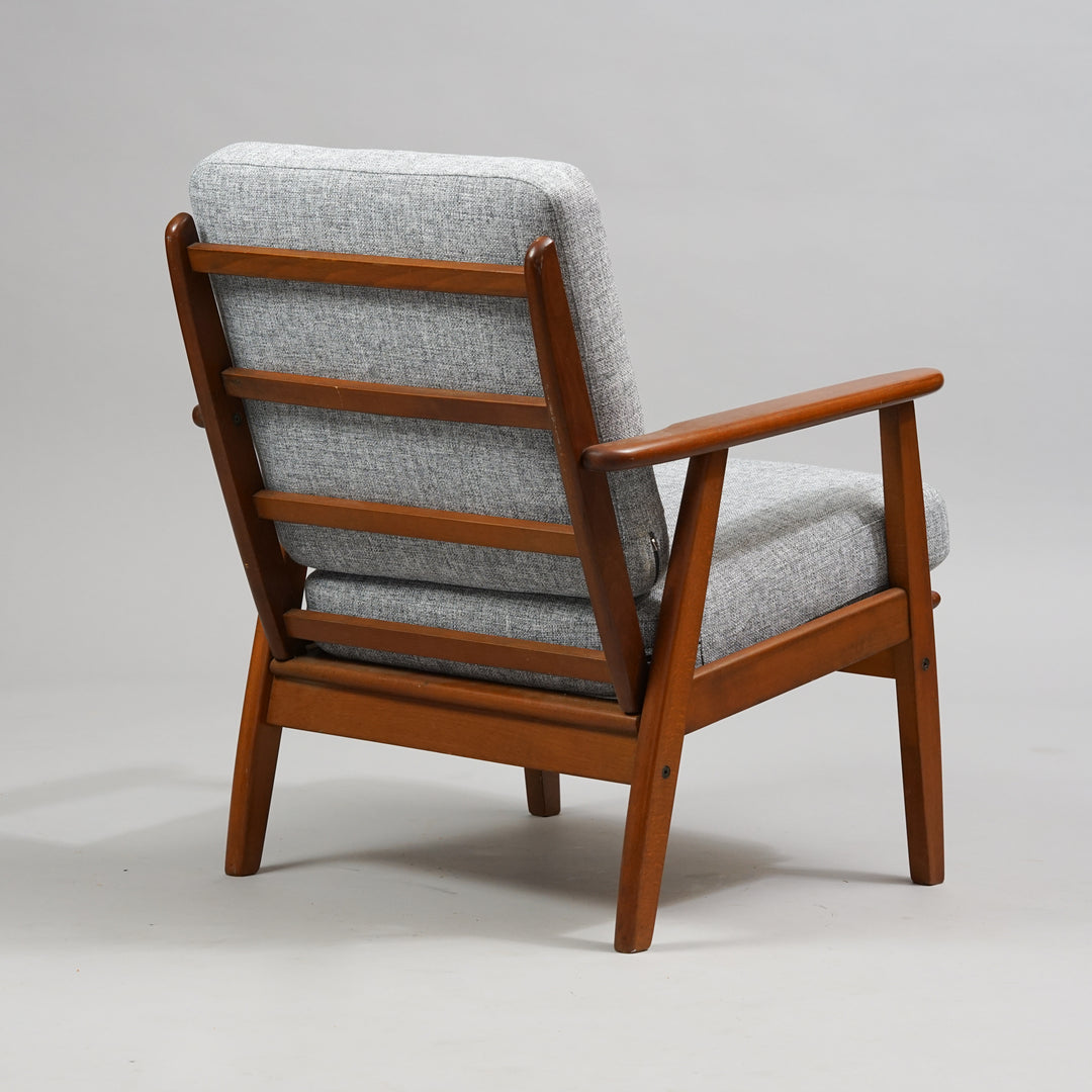 Newly upholstered armchair, Denmark, 1950/1960s